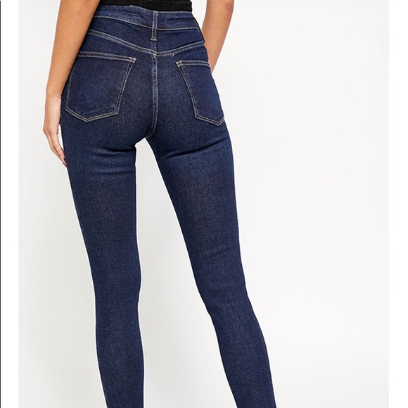 Free People Denim - Free people dark wash skinny jeans